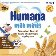 HUMANA Deserek mleczny kaszka z herbatnikiem4x100g