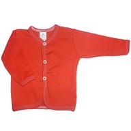 Kaftanik koszulka 80 bluzka rozpinana czerwona