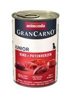 Animonda GranCarno Junior Wołowina/Serca Ind. 400g