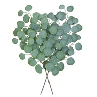 Sztuczne rośliny bożonarodzeniowy wazon z liśćmi eukaliptusa