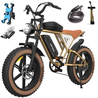Terénny elektrický bicykel 1000W 48V 34Ah 50KM/H Dvojitá batéria 20*4” Fat Tire