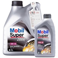Motorový olej MOBIL 10W40 SUPER 2000 BENZIN 4L + 1L = 5L prívesok zdarma