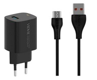 ŁADOWARKA SIECIOWA MOCNA 18W QC 3.0 QUICK FAST CHARGE 3.0A KABEL MICRO USB