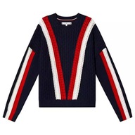 Sweter Tommy Hilfiger dziecięcy klasyczny 128 cm