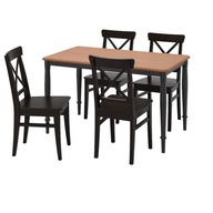 IKEA DANDERYD INGOLF Stół i 4 krzesła 130x80 cm