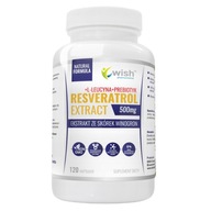 RESVERATROL EXTRAKT 500mg Z HROZNOVÝCH ŠUPIEK 120K PROTI STARNUTIU