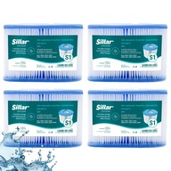 Sillar filtračná vložka do vírivky PureSpa náhrada Intex 29001 TYP S1 4x