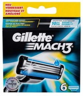 Gillette Mach3 - 6 wkładów / nożyków do golenia - Oryginał - Kartonik