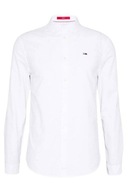 Tommy Hilfiger Koszula męska długi rękaw slim bawełna biała XL
