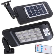 Lampa solarna latarnia uliczna 128LED sterowanie pilotem czujnik ruchu IP65