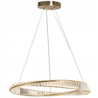 Lampa APP1064 złota żyrandol kryształowy ring LED