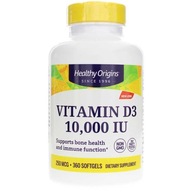 HEALTHY ORIGINS Vitamín D3 10000 IU 360 Kap