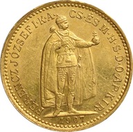 3. Węgry, 10 koron 1907, Franz Josef