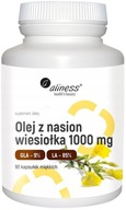 ALINESS OLEJ Z NASION WIESIOŁKA 1000mg 90 kapsułek Łagodzi bóle reumatyczne