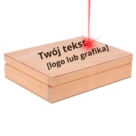 Fa gyűrűtartó doboz rekesszel és gravírozással, 16x12x4,2cm,