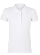 George koszulka polo dziewczęca biała regular fit 152/158