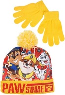 Psi Patrol zestaw chłopięcy czapka z rękawiczkami r. 52 cm