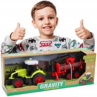 Zabawkowa MASZYNA ROLNICZA Traktorek dla Chłopców ZESTAW POJAZD CIĄGNIK