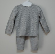 H&M 2 pak zestaw spodnie sweter komplet 68 cm 4-6 m M15