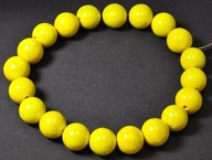 Keramika perleťovo žltá gulička fi 20 mm