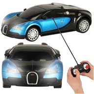 SAMOCHÓD ZDALNIE STEROWANY NA PILOTA RC BUGATTI VEYRON LICENCJA 1:24 NIEBIE