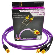 KABEL DO SUBWOOFERA TYP Y MELODIKA MDSWY100 PURPLE RAIN 1 RCA - 2 RCA 10m