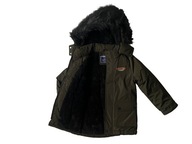 Kurtka chłopięca parka ZIMA khaki 110/116 (4)