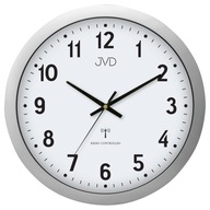 JVD RH652.1 - 40cm - Nástenné hodiny - Strieborná - DCF77