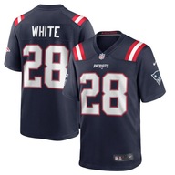 Męska koszulka sportowa James White Navy New England Patriots Game Player,