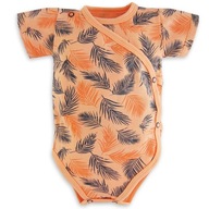 Body niemowlęce pomarańczowe w palmy 56