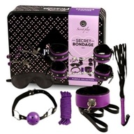 Secret Play Secret Bondage - Set Purple & Black - Sada gadgetov 8 ks