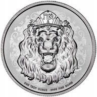 Moneta Roaring Lion Ryczący Lew 1 uncja srebra 1 oz Ag 9999