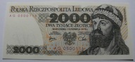2000 zł 1979 r. MIESZKO I - ser. AG - STAN BANKOWY