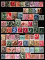 Belgia znaczki pocztowe . Stary zestaw 71 sztuk.