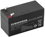 AKUMULATOR BATERIA AGM BEZOBSŁUGOWY EUROPOWER EP1.2-12 12V 1,2AH EP1,2-12