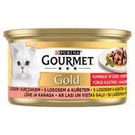 Purina Gourmet Gold łosoś/ kurczak w sosie 85g