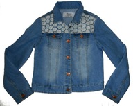 DENIM KURTKA KURTECZKA JEANS KORONKA J NOWA