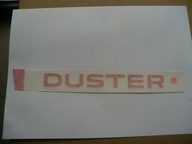 Emblém Dacia Duster 18,5 x 2 cm oranžový