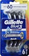 MASZYNKA DO GOLENIA GILLETTE BLUE 3 COMFORT 6 SZT 3 ostrza