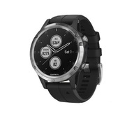 Zegarek sportowy Garmin Fenix 5 Plus 47 mm Srebrny z Czarnym paskiem