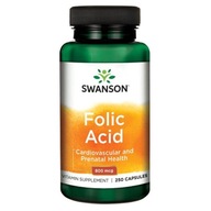 SWANSON FOLIC ACID 800MCG 250CAPS TRÁVIACI SYSTÉM OBEHOVÝ SYSTÉM