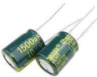 Kondensator elektrolityczny 1500uF/10V LOW ESR (2 szt.) /0336-2