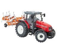 Tomy Britains 43335 traktor 1:32 Massey Ferguson 6290 kultywator