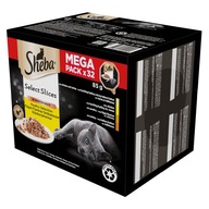 SHEBA Tacka Sos Mix Smaków Drobiowych Karma 32x85g