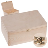 FA DOBOZ TÁROLÓ DOBOZ 30x20 OTTHONI RENDEZŐ DECOUPAGE