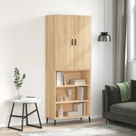 vidaXL Skriňa highboard dub sonoma 69,5 x 34 x 180 cm kompozitné drevo