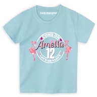 Barbie T-Shirt Koszulka z Imieniem Cyfrą Prezent na Urodziny Gruba Bawełna