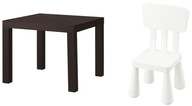 IKEA LACK Konferenčný stolík+MAMMUT detská biela stolička