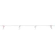 Ślizg prostokątny na sznurku WAVE 8 cm biały 1mb