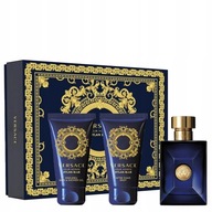 Versace Dylan Blue 50 ML+50 ML żel +50 ML balsam po goleniu - ZESTAW 3 elem